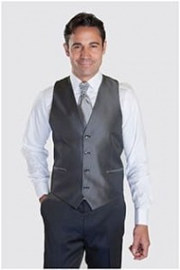 Chique gilet van wol en zijde.