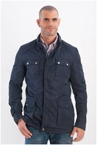 Extra lange zomerjas Plus Man-L-Navy