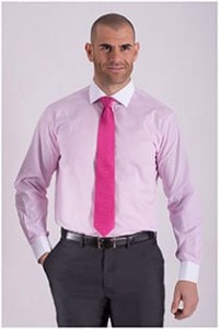 Plus Man dress overhemd contrasten