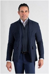 Elastisch colbert met afneembaar front