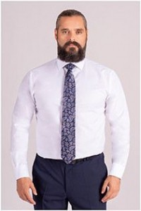 Effen dress shirt van Plusman