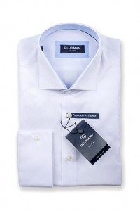 Uni businessoverhemd van Plusman.