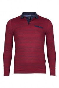 Lange mouw polo van Hajo