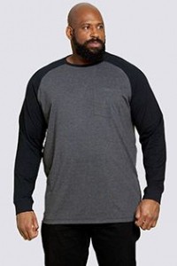 Tweekleurig lange mouw t-shirt van D555