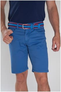 Elastische 5 pocket short van Plus Man