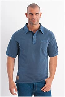 Garment dyed polo van Redfield.