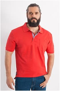 Uni korte mouw polo van Redfield.