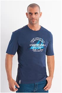 Korte mouw t-shirt Redfield Sardegna print