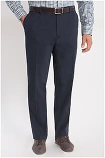 Elastische katoenen twillbroek van D555.