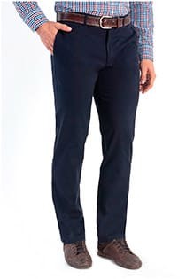 Chino broek met stretch van Plus Man.