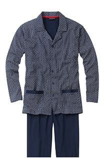 Katoenen bedrukte pyjama met knopen