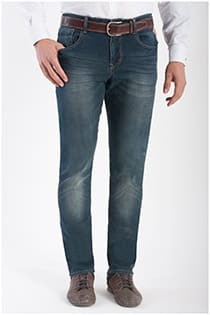 5-pocket elastische jeans van KAM Jeanswear.
