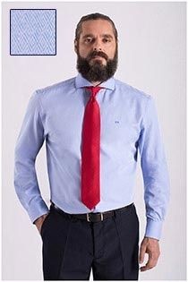 Katoenen dressoverhemd met structuurtje Carlos Cordoba
