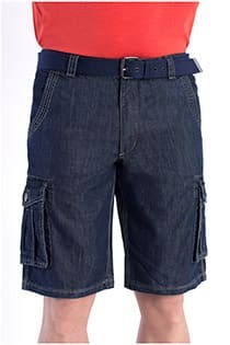Denim cargo bermuda van Koyote