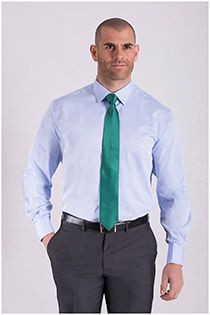 Effen dress overhemd van Plusman met extra lange mouwen