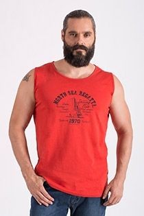 Katoenen mouwloos t-shirt van Hajo