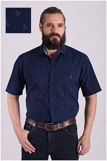 Casamoda overhemd korte mouw print