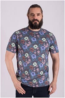 T-shirt print korte mouw Casamoda