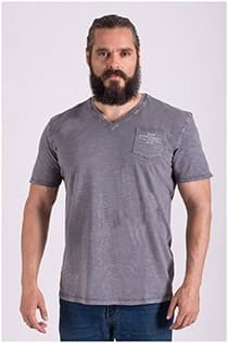 Vintage washed korte mouw t-shirt Redfield.