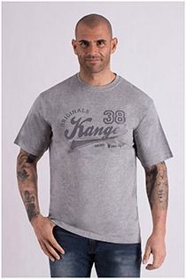 AANBIEDING: Katoenen korte mouw T-shirt Kangol