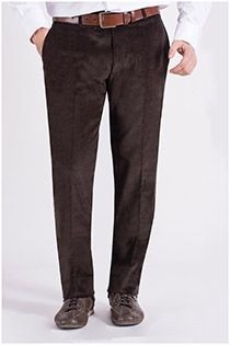 Elastische Corduroy broek van Plus Man.