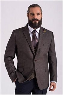 Colbert van Plus Man viscose.