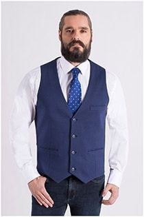 Plus Man effen gilet