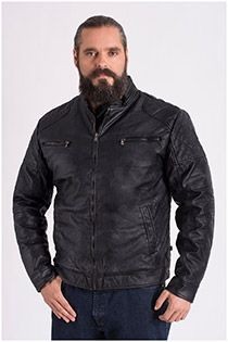 Leather look jas van Koyote.