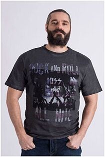 Korte mouw 'rock and roll' t-shirt van Replika