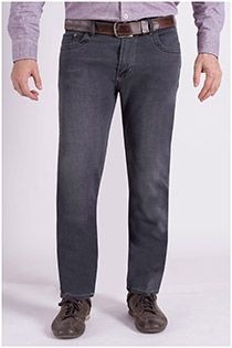 Black denim 5-pocket elastische jeans van Koyote.