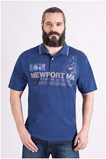 Piqué polo korte mouw van Meantime