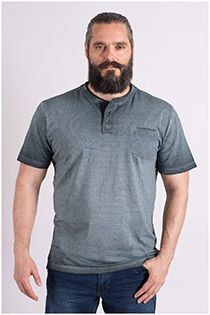Vintage Redfield korte mouw t-shirt met serafinokraag
