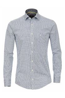 Elastisch casual lange mouw overhemd Casamoda