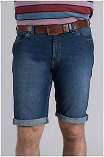 5-pocket elastische jeansbermuda van Pionier