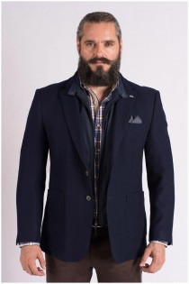 Extra lang elastisch casual colbert van Plus Man