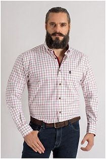 Katoenen lange mouw overhemd van Plus Man