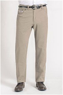 Katoenen 5-pocket vrijetijdsbroek met riem