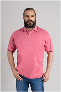 Uni korte mouw polo van Kitaro.