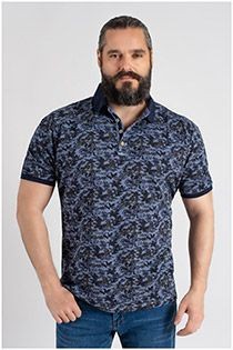 Kitaro korte mouw all-over polo
