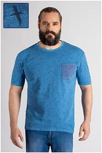 Korte mouw t-shirt allover print van Redfield