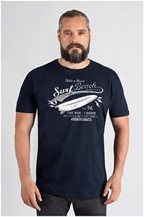 Korte mouw t-shirt Kitaro met borstprint