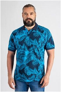 Kitaro korte mouw polo allover print