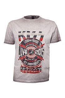 Korte mouw t-shirt “KISS“ van Replika