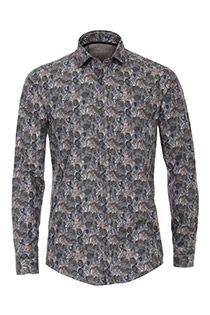 Casamoda lange mouw overhemd all-over print