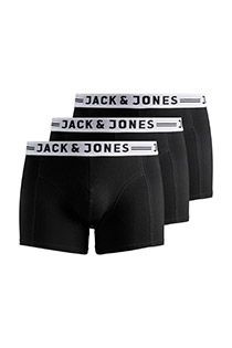 3 pack elastische boxershorts van Jack & Jones.