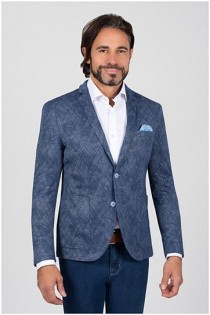 Bedrukte colbert van Plusman