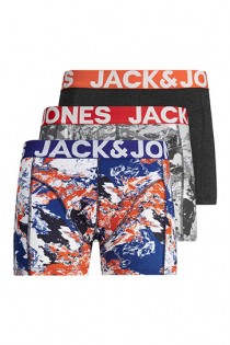 3-pack elastische boxershorts van Jack & Jones.
