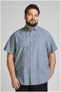 Linnen korte mouw overhemd van Jack & Jones.