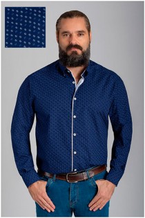 Allover overhemd van Plusman