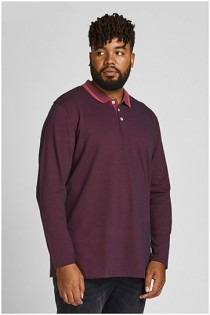 Lange mouw piqué polo van Jack & Jones